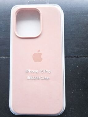 Genuine Apple iPhone 15 Pro Silicone Case Pink OEM Authentic Apple